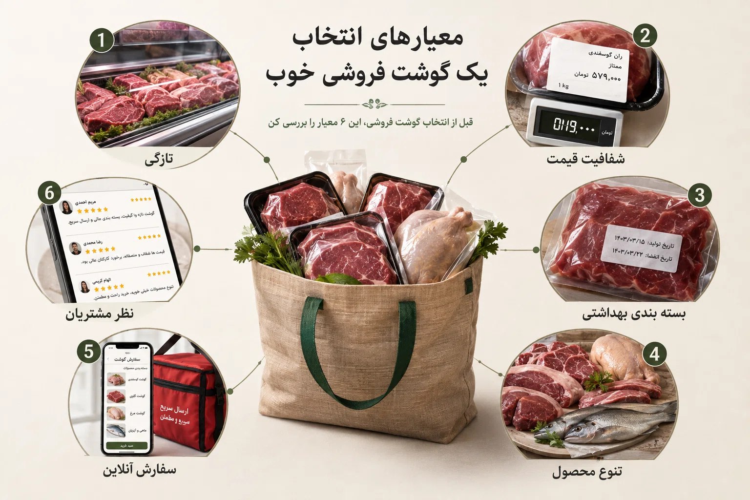 معیارهای مهم انتخاب یک گوشت فروشی خوب
