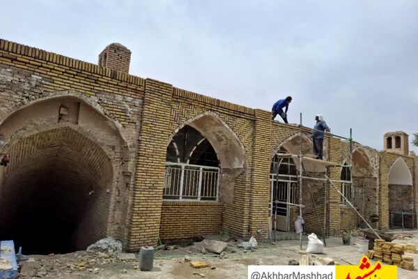 مرمت اضطراری ۹ اثر تاریخی در تربت‌حیدریه آغاز شد