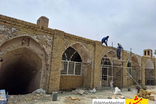 مرمت اضطراری ۹ اثر تاریخی در تربت‌حیدریه آغاز شد