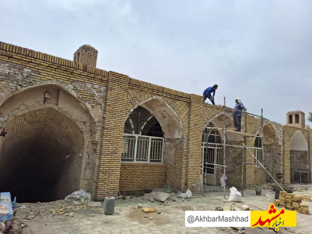 مرمت اضطراری ۹ اثر تاریخی در تربت‌حیدریه آغاز شد
