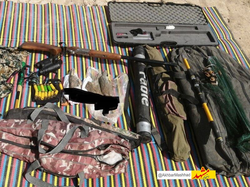 شکارچیان غیرمجاز پرندگان وحشی در مشهد دستگیر شدند