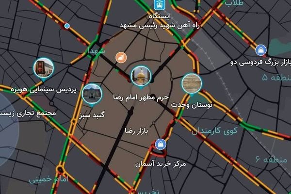 محدودیت‌های ترافیکی اطراف حرم رضوی در شب و روز شهادت امام رضا (ع)