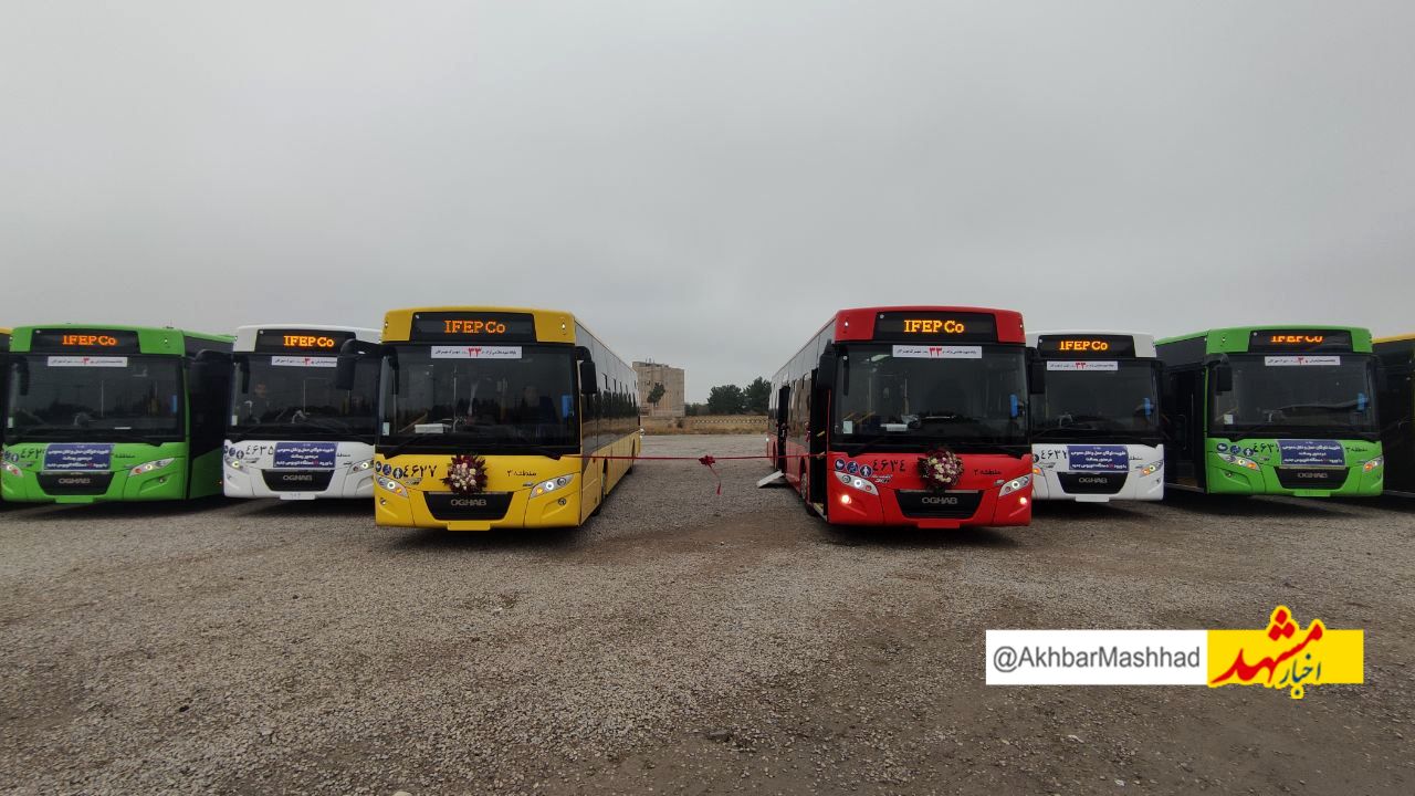 ورود تدریجی 300 دستگاه اتوبوس به ناوگان حمل و نقل مشهد