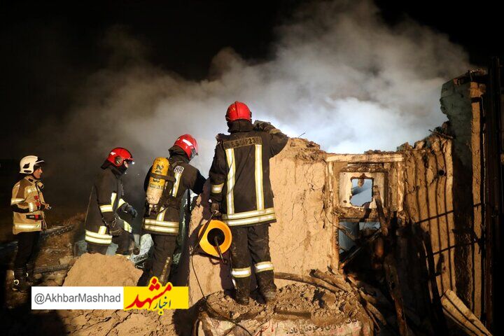 آتش‌سوزی یک «خانه‌باغ» در مشهد جان یک نفر را گرفت