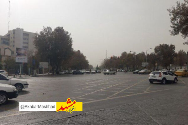 نهمین روز آلودگی پیاپی هوا در کلانشهر مشهد ثبت شد