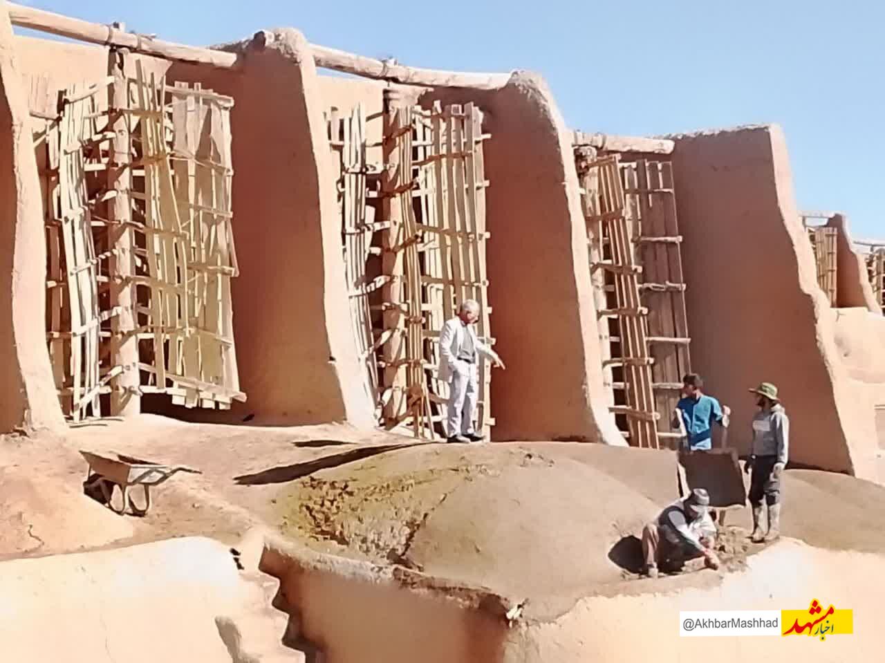 مرمت اضطراری ۱۳ آسباد تاریخی در خواف