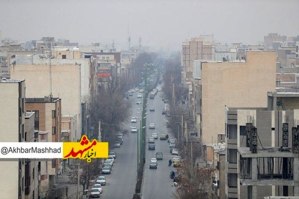 هوای پنج منطقه کلانشهر مشهد آلوده است