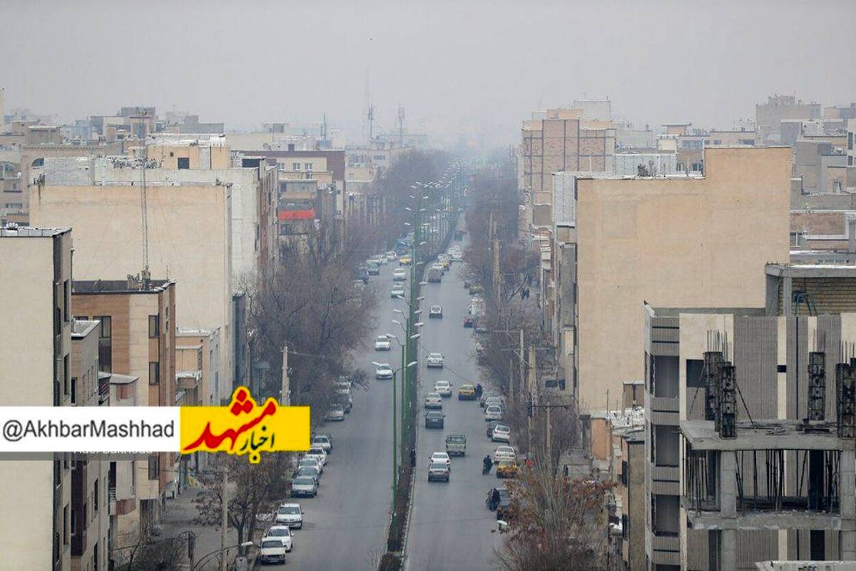 هوای پنج منطقه کلانشهر مشهد آلوده است