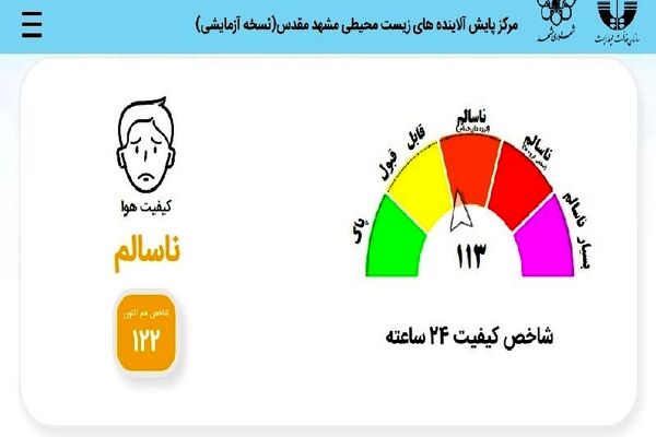 باران هم آلودگی هوای کلانشهر مشهد را نشُست