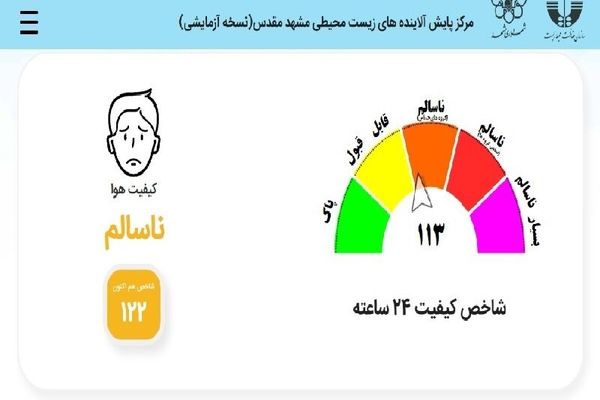 باران هم آلودگی هوای کلانشهر مشهد را نشُست