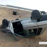واژگونی خودرو حاصل فراموش شدن سرعت مطمئنه در پیچ