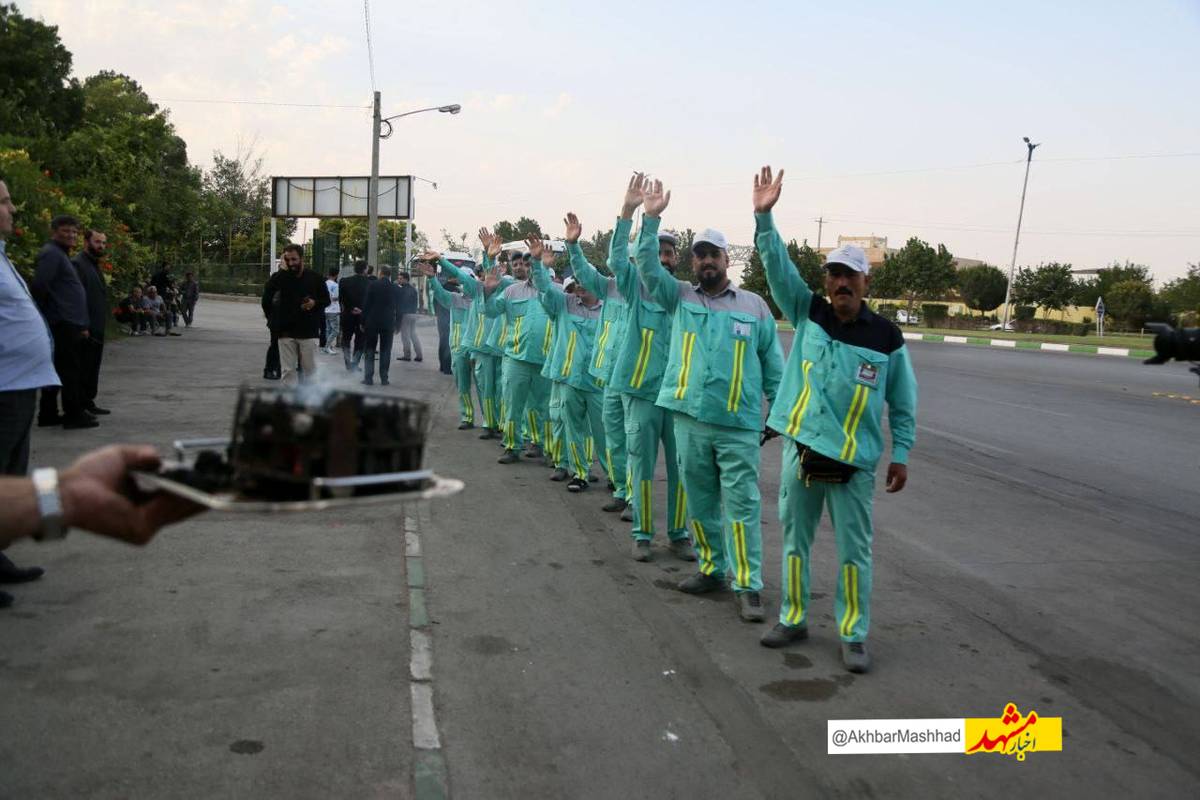 آغاز رسمی خدماترسانی نیروهای خدمات شهری مشهد در نجف اشرف از ۱۲ مرداد