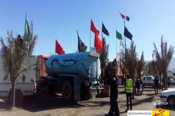 تأمین ۱۲ میلیون لیتر آب برای موکب‌های بین راهی مشهد در دهه آخر ماه صفر ۱۴۰۴