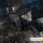 آتش سوزی تعمیرگاه خودرو در خیابان کوشش 