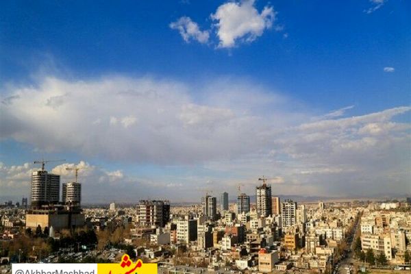 کیفیت هوای مشهد قابل قبول است