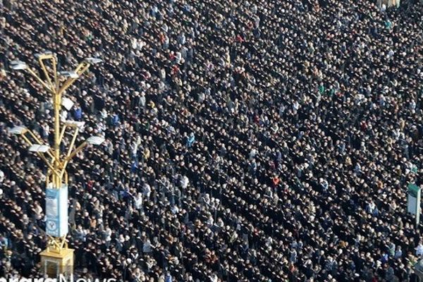 شرکت ۱۴۱ هزار نفر در نماز عید سعید فطر ۱۴۰۵ در حرم مطهر رضوی