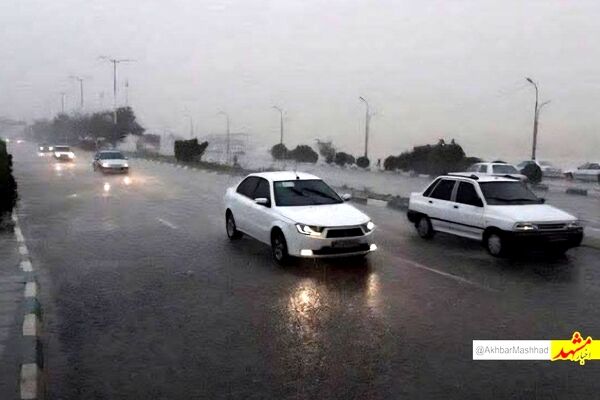 جاده‌های خراسان رضوی مه‌آلود است