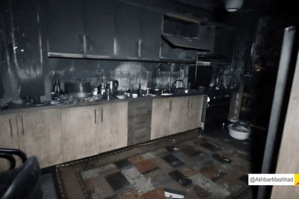 نجات یک مصدوم از حریق منزل مسکونی در خیابان امامت مشهد