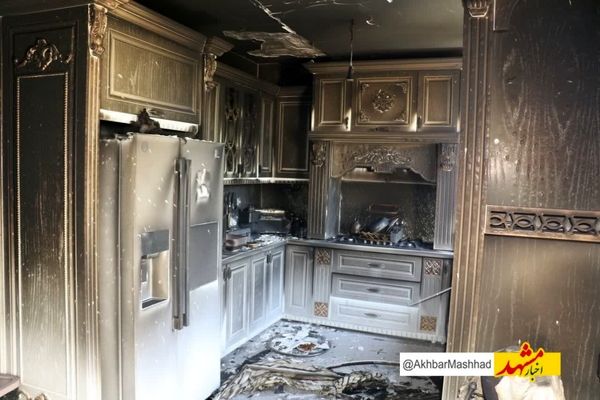 حریق منزل مسکونی در بلوار طبرسی با مهار سریع آتش‌نشانان