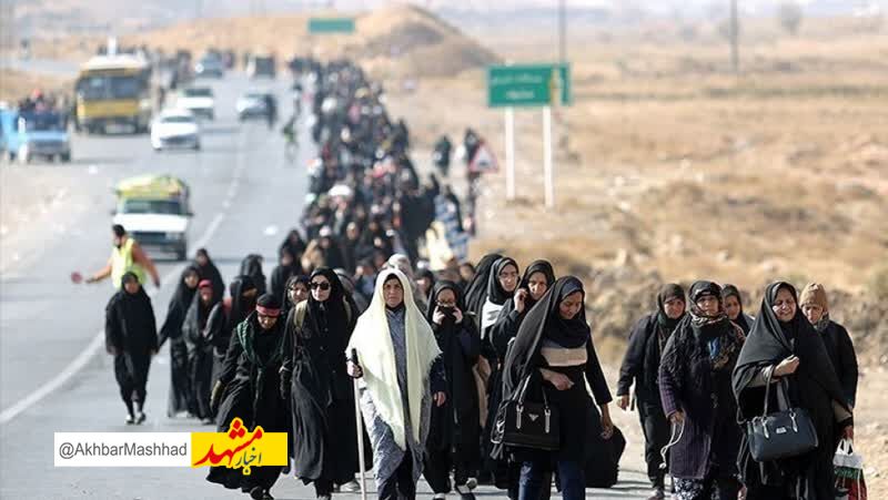 451 هزار زائر پیاده طی دهه آخر صفر وارد مشهد شدند
