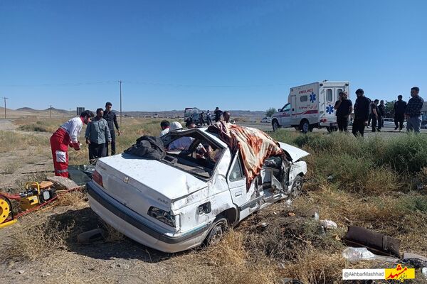 ۲ واژگونی در جاده‌های خراسان رضوی سه کشته برجا گذاشت