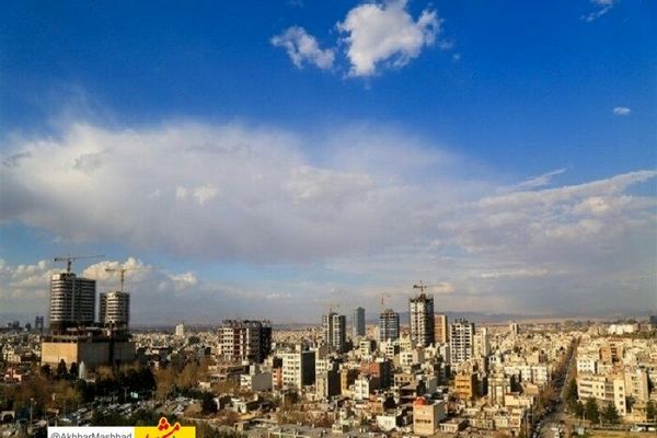 هوای مشهد در شرایط سالم است