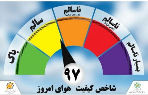 هوای مشهد در شرایط سالم قرار گرفت