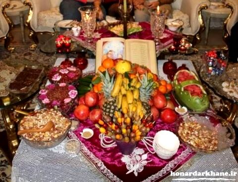 تزئینات زیبا و شکیل شب یلدا