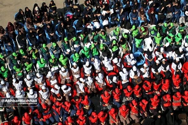 زنگ  امنیت و قرائت پیام مهر در مشهد نواخته شد