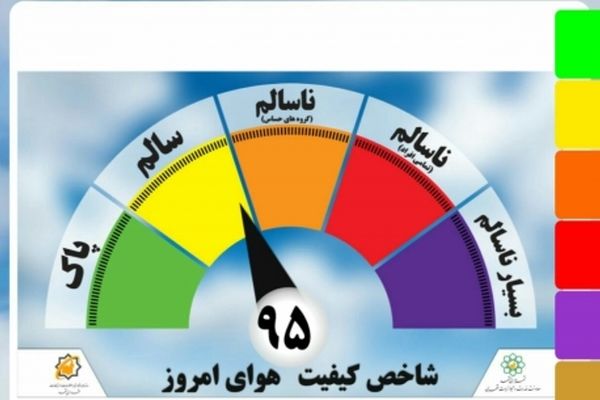 کیفیت هوای مشهد در شرایط سالم قرار گرفت