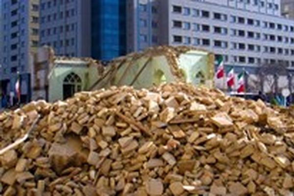 تخریب مسجدتاریخی "حوض‌معجردار" مشهد