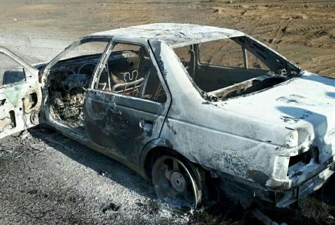 اطفاء حریق «پژو 405» در محور نیشابور- سبزوار