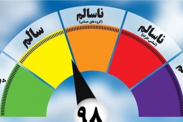 کیفیت هوای مشهد در شرایط سالم قرار گرفت