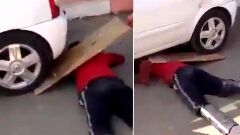 رد شدن خودروی سواری از روی بدن جوان بیمار