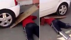 رد شدن خودروی سواری از روی بدن جوان بیمار