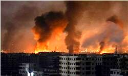 حملات موشکی ناشناس به مواضع ارتش سوریه