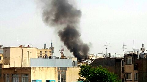 آتش سوزی در ضلع شمالی بازار رضای مشهد