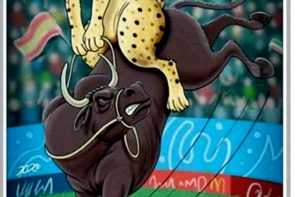 نبرد یوزهای ایران و گاوهای اسپانیا