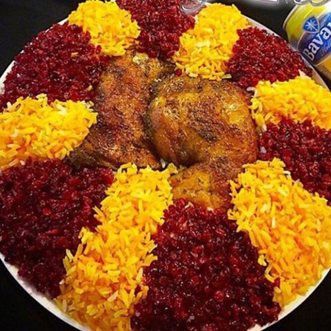 طرز پخت زرشک پلو با مرغ
