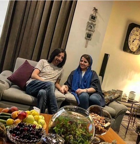 عکس فرهاد ایرانی و همسرش