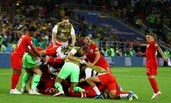 صعود انگلیس به یک‌چهارم نهایی در ضربات پنالتی مقابل کلمبیا