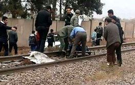 برخورد مرگبار قطار با جوان ۱۸ ساله در همدان