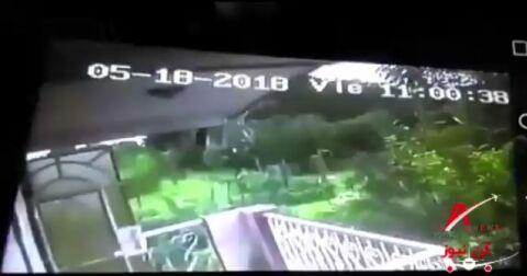 لحظه سقوط هواپیمای کوبایی