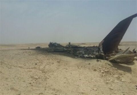 هواپیمای اف هفت در حسن آباد جرقویه سقوط کرد