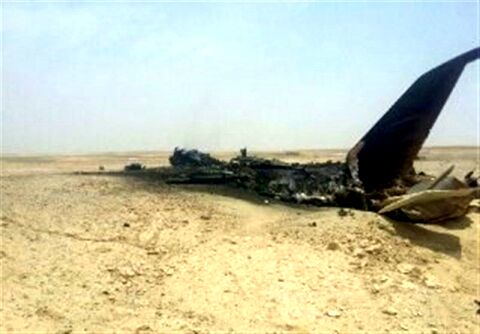هواپیمای اف هفت در حسن آباد جرقویه سقوط کرد