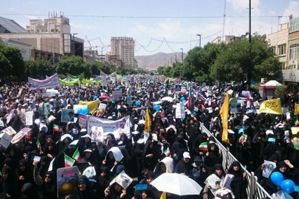 حضور پرشور مردم مشهد مقدس در راهپیمایی روز قدس