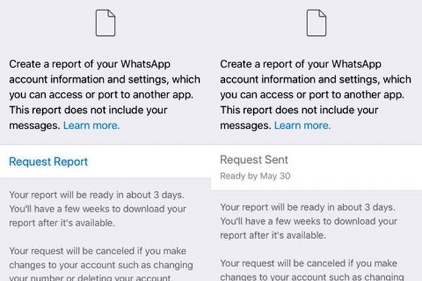 راهکار دریافت اطلاعات حساب کاربری در  واتساپ