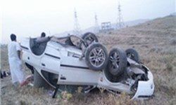 4 نفر در واژگونی خودروی سمند در اتوبان نطنز- کاشان کشته شدند