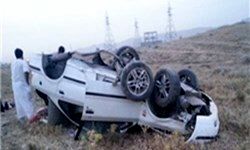 4 نفر در واژگونی خودروی سمند در اتوبان نطنز- کاشان کشته شدند