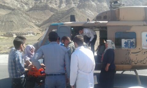 واژگونی خودروی پراید در جاده کلات